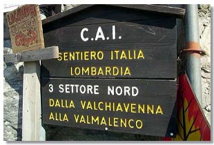 Cartello indicatore (foto M.Dei Cas)