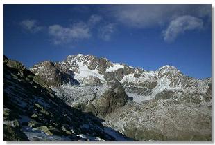 Il Monte Disgrazia dal Passo di Caldenno (foto M.Dei Cas)