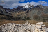 Il monte Disgrazia e alla sua destra il passo di Corna Rossa (foto R. Ganassa)