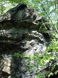 Il masso di Giavéra. Foto di M.  Dei Cas