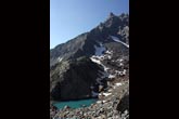 Il lagusch, piccolo laghetto glaciale posto sopra il lago Lagazzuolo (foto L.Bruseghini)